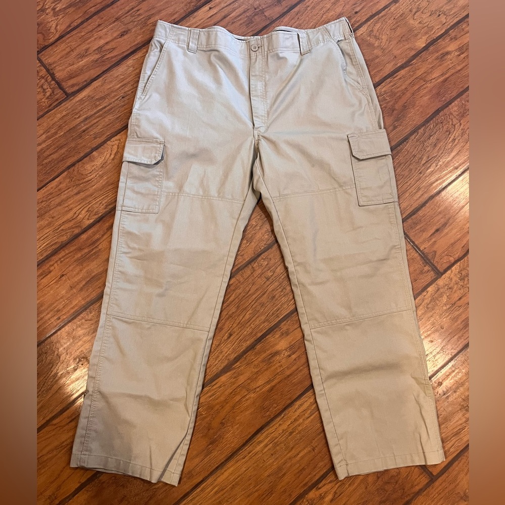 Dickies Flex Khaki Cargo Pants men’s 44x32 tan brown work comfort straight leg